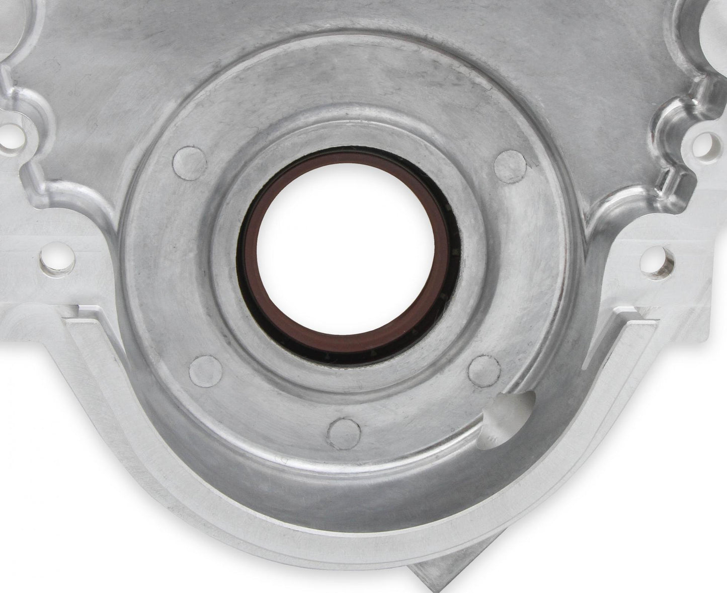 Cast Aluminum Timing Chain Cover Vortec/small Block Chevy Cast Aluminum Timing Chain Cover W/Crank Sensor Provision Holley-12