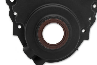Cast Aluminum Timing Chain Cover Vortec/small Block Chevy Cast Aluminum Timing Chain Cover W/Crank Sensor Provision Holley-3