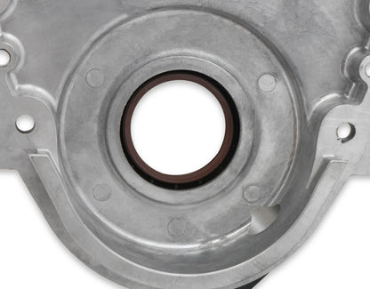 Cast Aluminum Timing Chain Cover Vortec/small Block Chevy Cast Aluminum Timing Chain Cover W/Crank Sensor Provision Holley-4