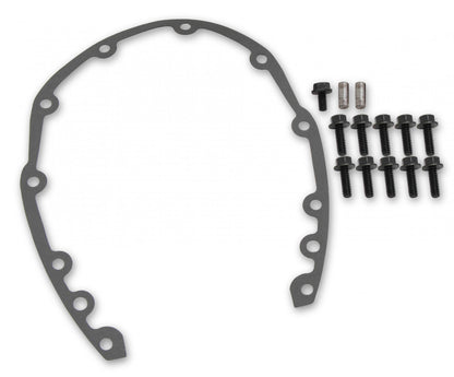 Cast Aluminum Timing Chain Cover Vortec/small Block Chevy Cast Aluminum Timing Chain Cover W/Crank Sensor Provision Holley-6
