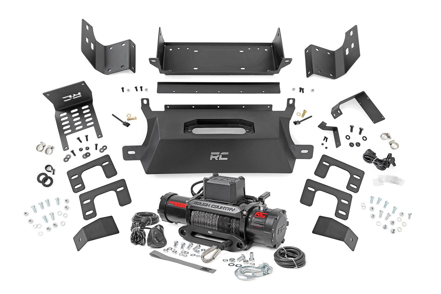 Hidden Winch Mount | 9500S | Ford Bronco 4WD (2021-2024) Rough Country