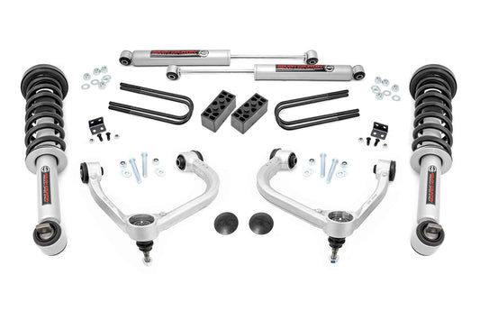 3 Inch Lift Kit | Forged UCA | N3 Struts | Ford F-150 4WD (2021-2024) Rough Country