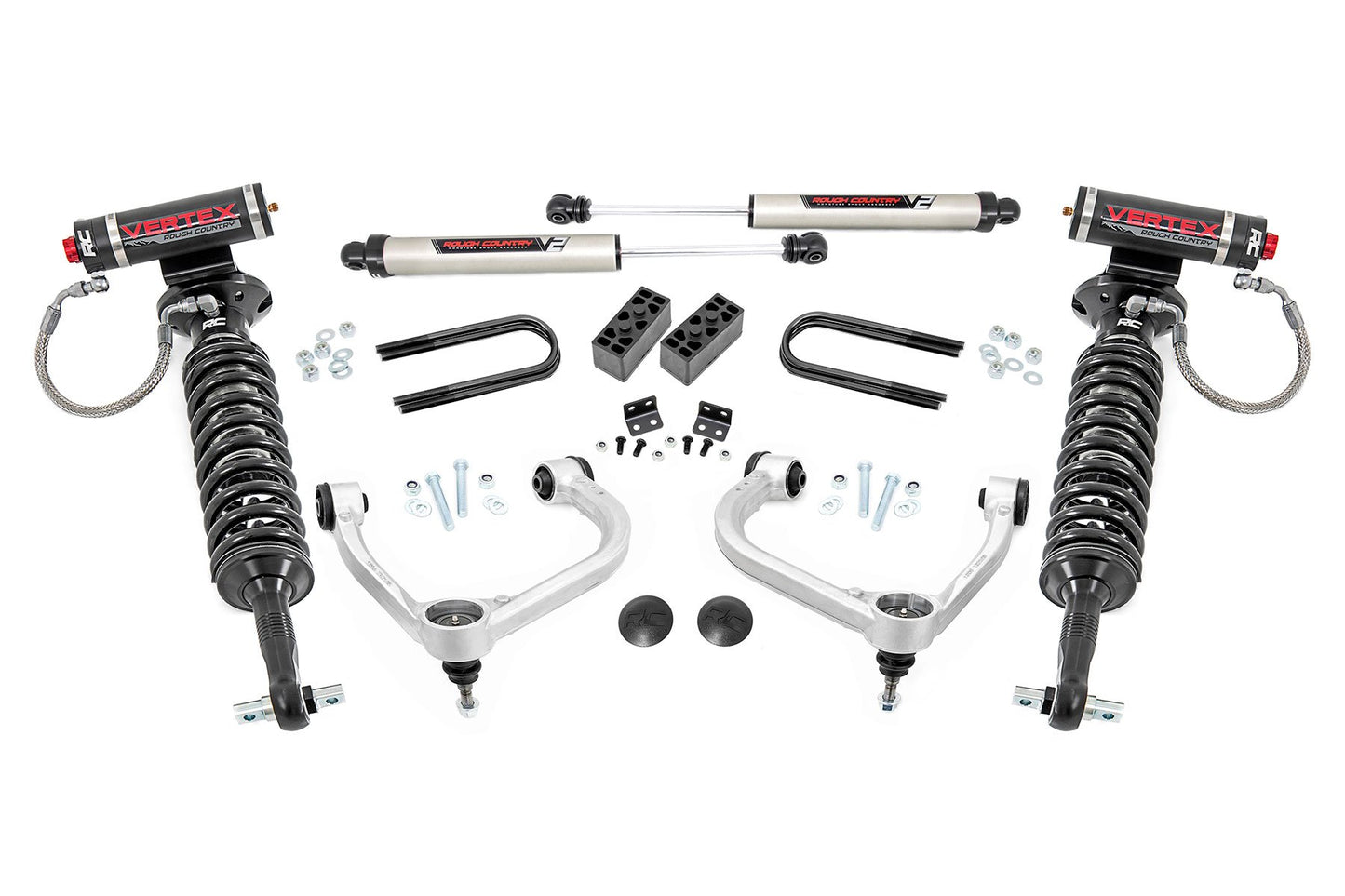 3 Inch Lift Kit | Fabbed UCA | Vertex/V2 | Ford F-150 4WD (2021-2024) Rough Country