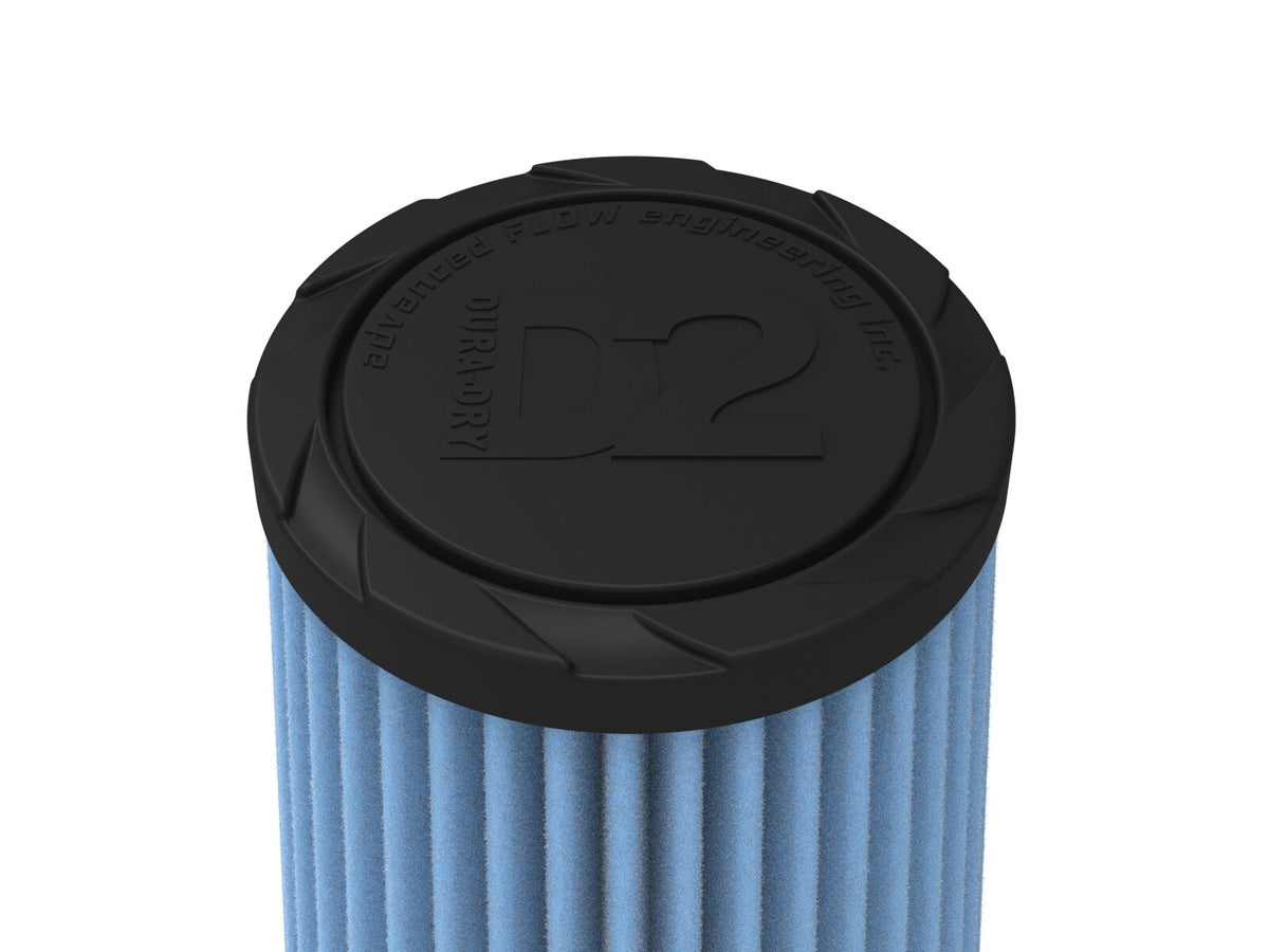 Universal Clamp-On Air Filter w/ D2 Dura-Dry Media 2-1/2 Inch F x 5 Inch B x 3-1/2 Inch T x 7 Inch H aFe Power-3
