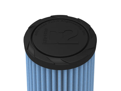 Universal Clamp-On Air Filter w/ D2 Dura-Dry Media 2-1/2 Inch F x 5 Inch B x 3-1/2 Inch T x 7 Inch H aFe Power-3