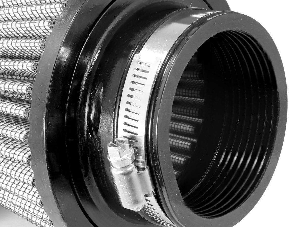 Magnum Flow Universal Clamp-On Air Filter w/ Pro Dry S Media 3 Inch F x 5 Inch B x 3-1/2 Inch T x 5 Inch H aFe Power-2