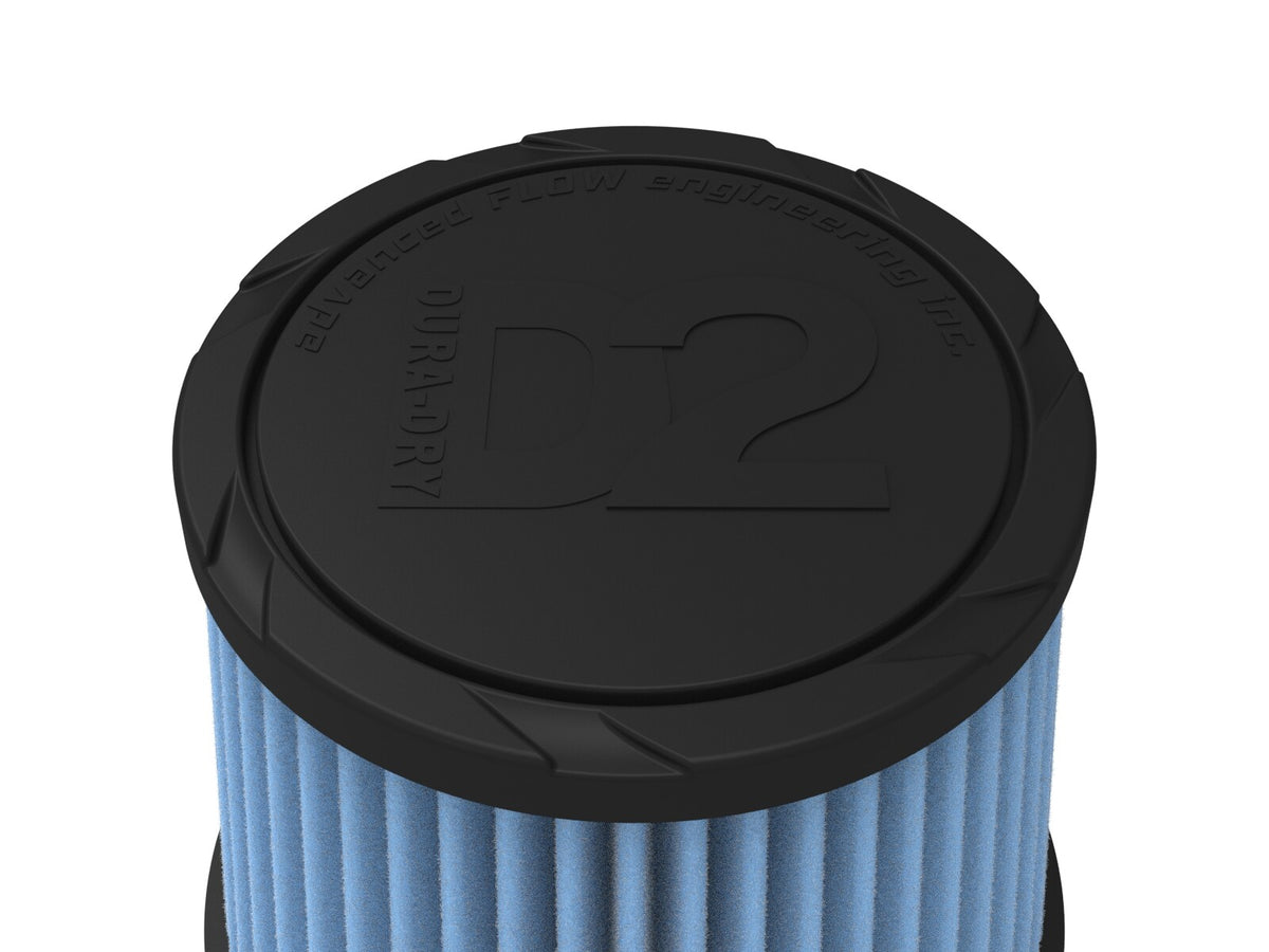 Universal Clamp-On Air Filter w/ D2 Dura-Dry Media 3 Inch F x 6 Inch B x 4-3/4 Inch T aFe Power-13