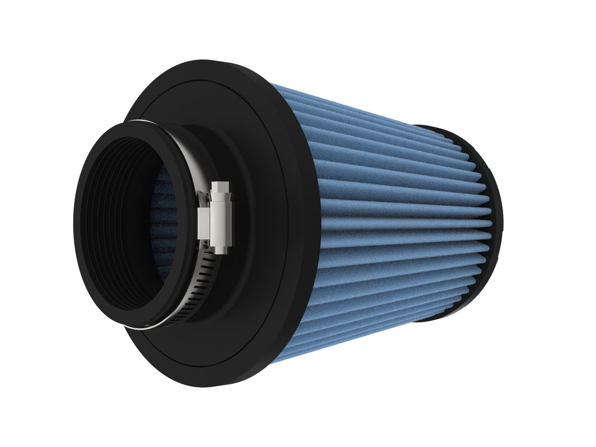 Universal Clamp-On Air Filter w/ D2 Dura-Dry Media 3 Inch F x 6 Inch B x 4-3/4 Inch T aFe Power-6