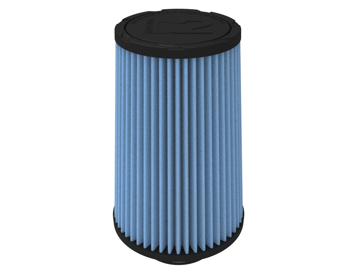 Universal Clamp-On Air Filter w/ D2 Dura-Dry Media 3 Inch F x 6 Inch B x 4-3/4 Inch T aFe Power