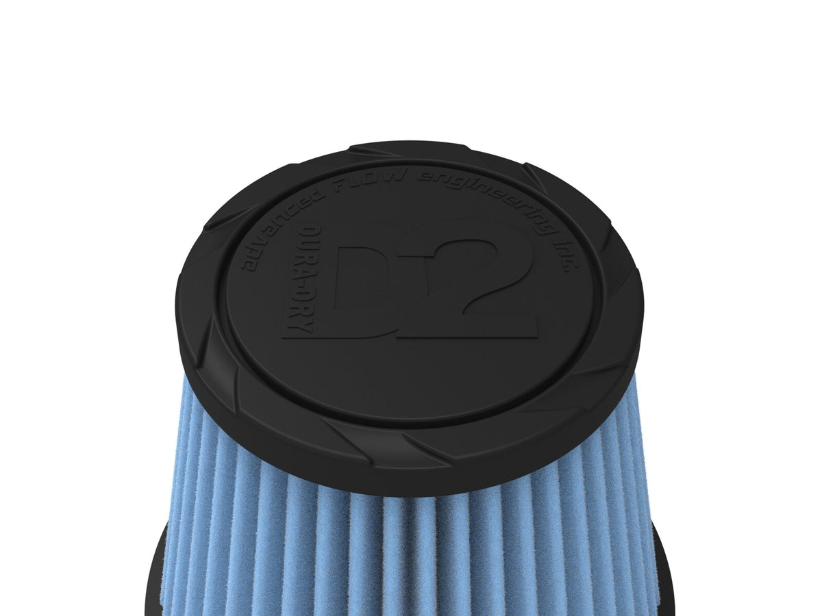Universal Clamp-On Air Filter w/ D2 Dura-Dry Media 3-1/2 Inch F x 6 Inch B aFe Power-28