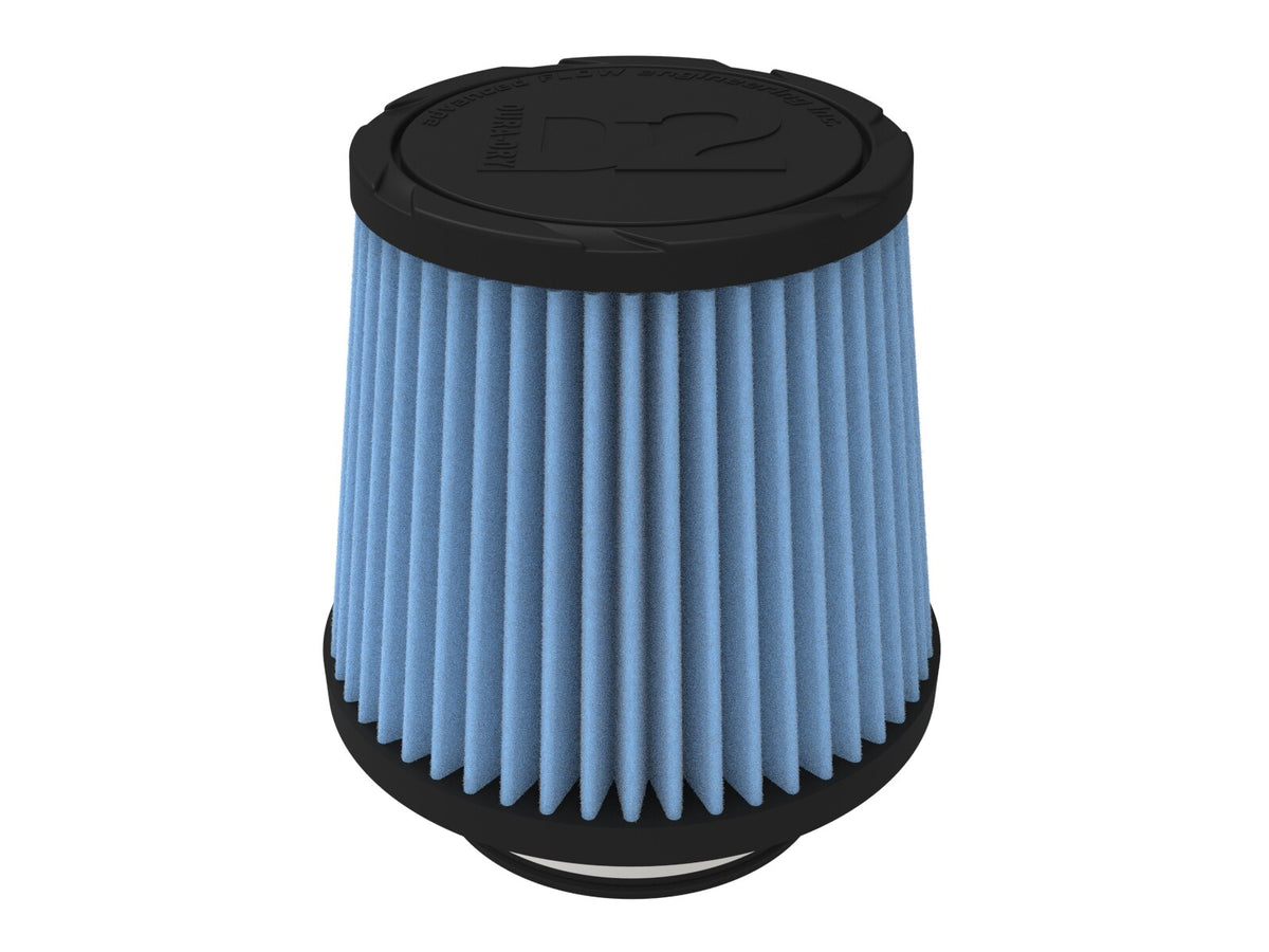 Universal Clamp-On Air Filter w/ D2 Dura-Dry Media 3-1/2 Inch F x 6 Inch B aFe Power-15