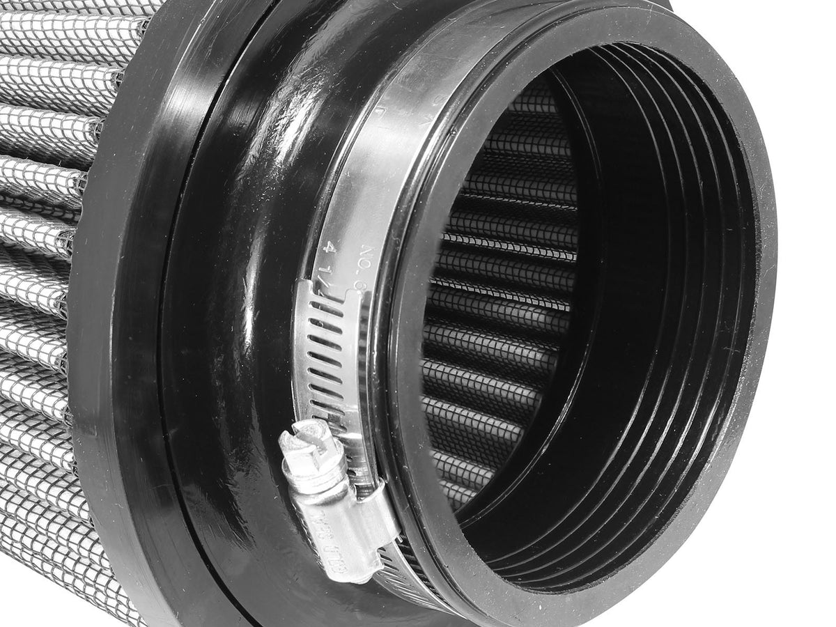 Magnum Flow Universal Clamp-On Air Filter w/ Pro Dry S Media 3-1/2 Inch F x 6 Inch B x 4-3/4 Inch T x 5 Inch H aFe Power-2