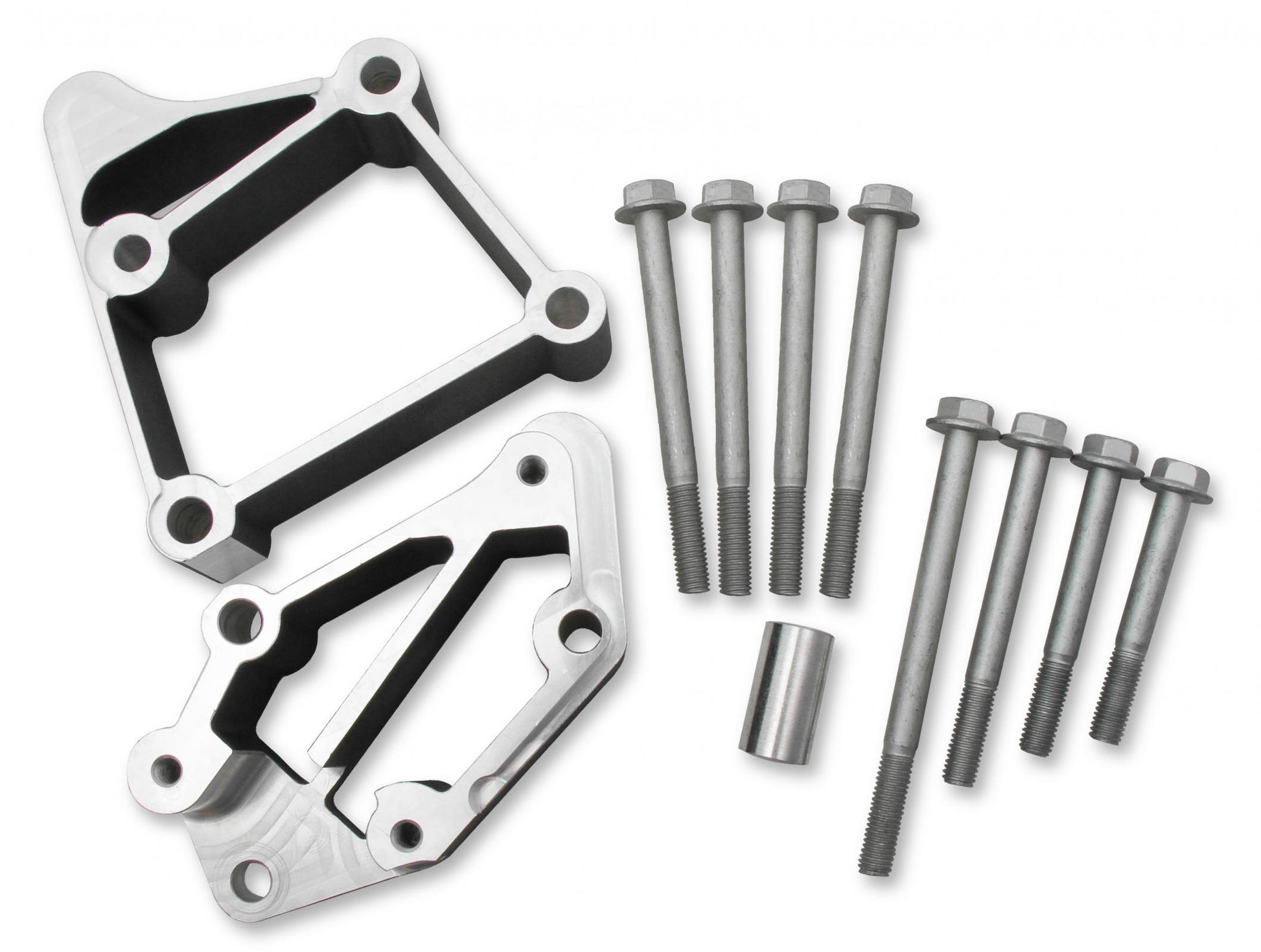 LS Accessory Drive Bracket Installation Kit for Long Alignment Installation Kit, LS Acc Drive Brackets, Use with Long Belt Alignment (alignment Common on Trucks & '10-UP Camaro) Holley