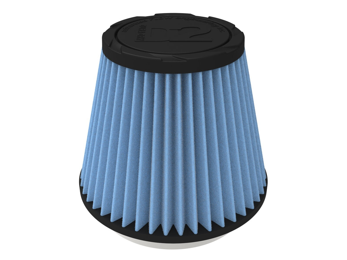 Universal Clamp-On Air Filter w/ D2 Dura-Dry Media 4 Inch F x 6 Inch B aFe Power-5