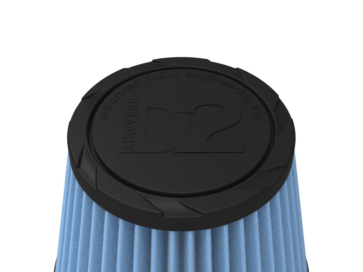 Universal Clamp-On Air Filter w/ D2 Dura-Dry Media 4 Inch F x 6 Inch B aFe Power-8