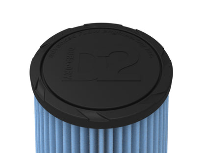 Universal Clamp-On Air Filter w/ D2 Dura-Dry Media 4-1/2 Inch F x 6 Inch B x 4-3/4 Inch T aFe Power-18