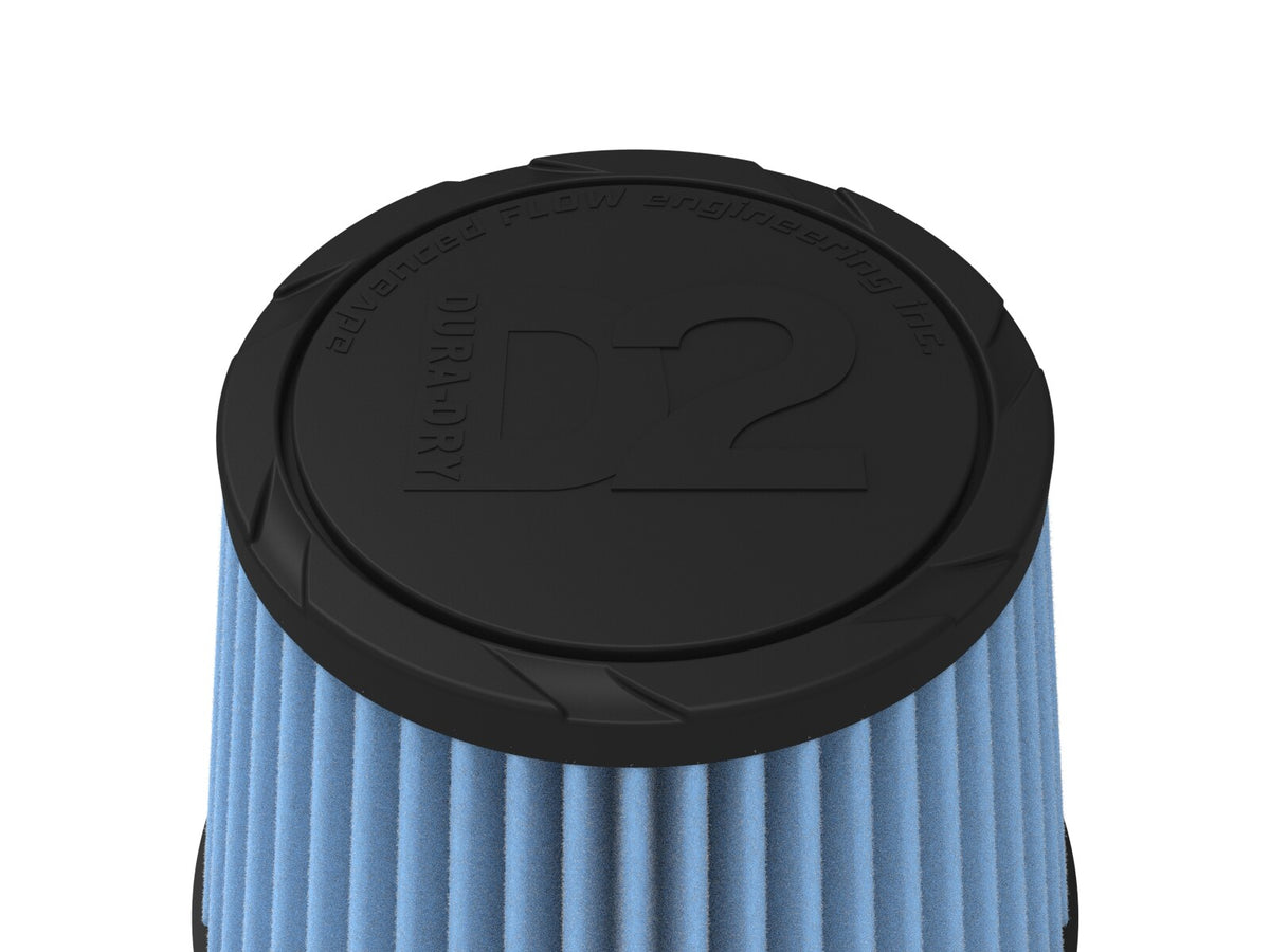 Universal Clamp-On Air Filter w/ D2 Dura-Dry Media 5 Inch F x 6-1/2 Inch B x 4-3/4 Inch T aFe Power-9