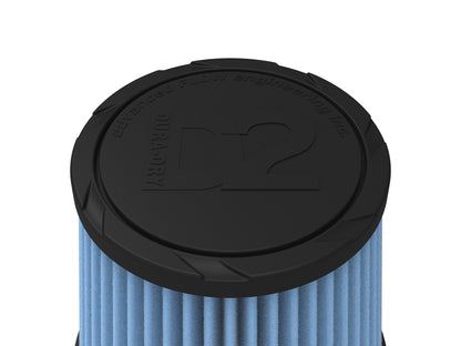 Universal Clamp-On Air Filter w/ D2 Dura-Dry Media 5 Inch F x 6-1/2 Inch B x 4-3/4 Inch T aFe Power-3
