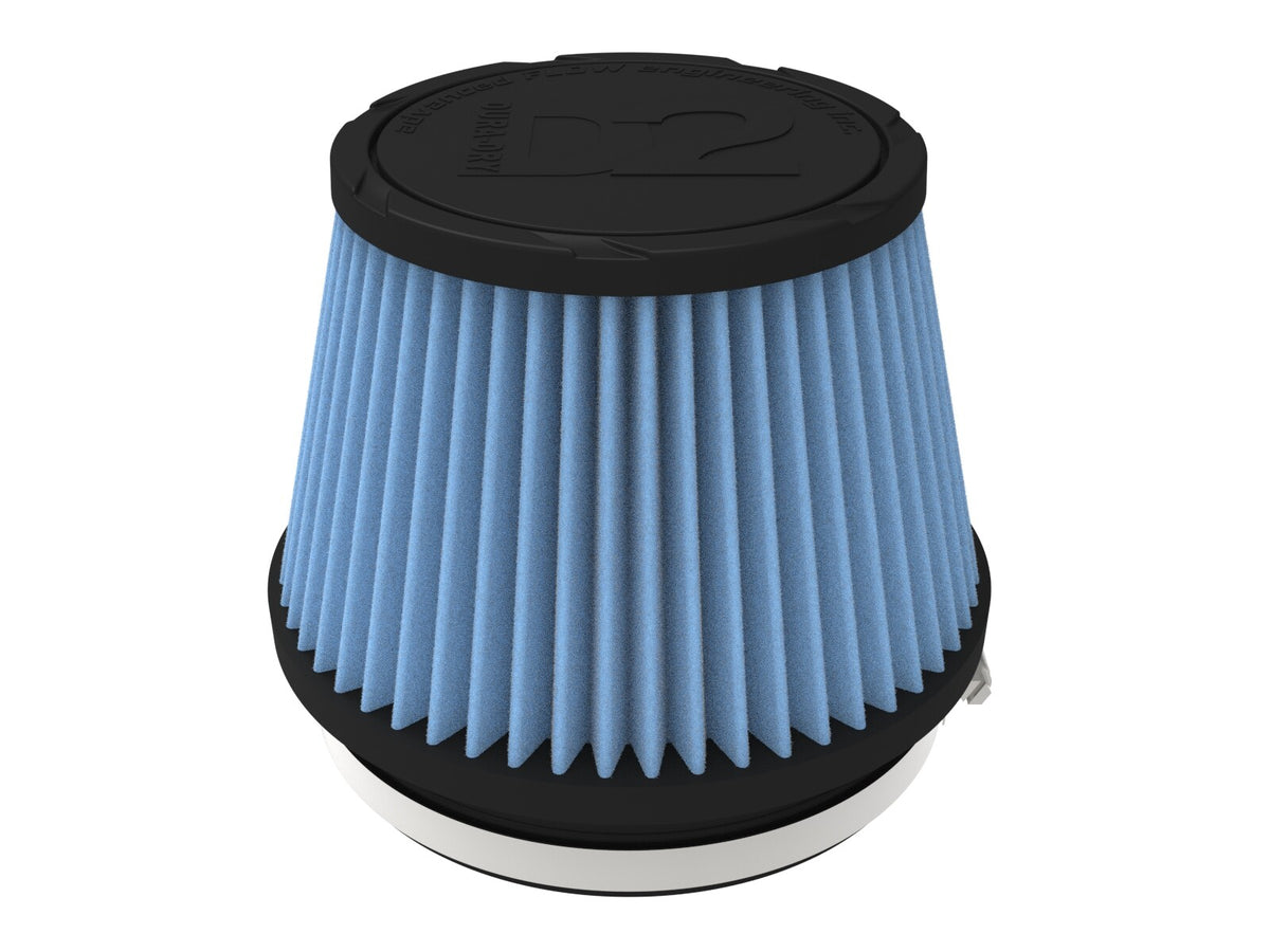 Universal Clamp-On Air Filter w/ D2 Dura-Dry Media 6 Inch F x 7-1/2 Inch B x 5-1/2 Inch T aFe Power-10