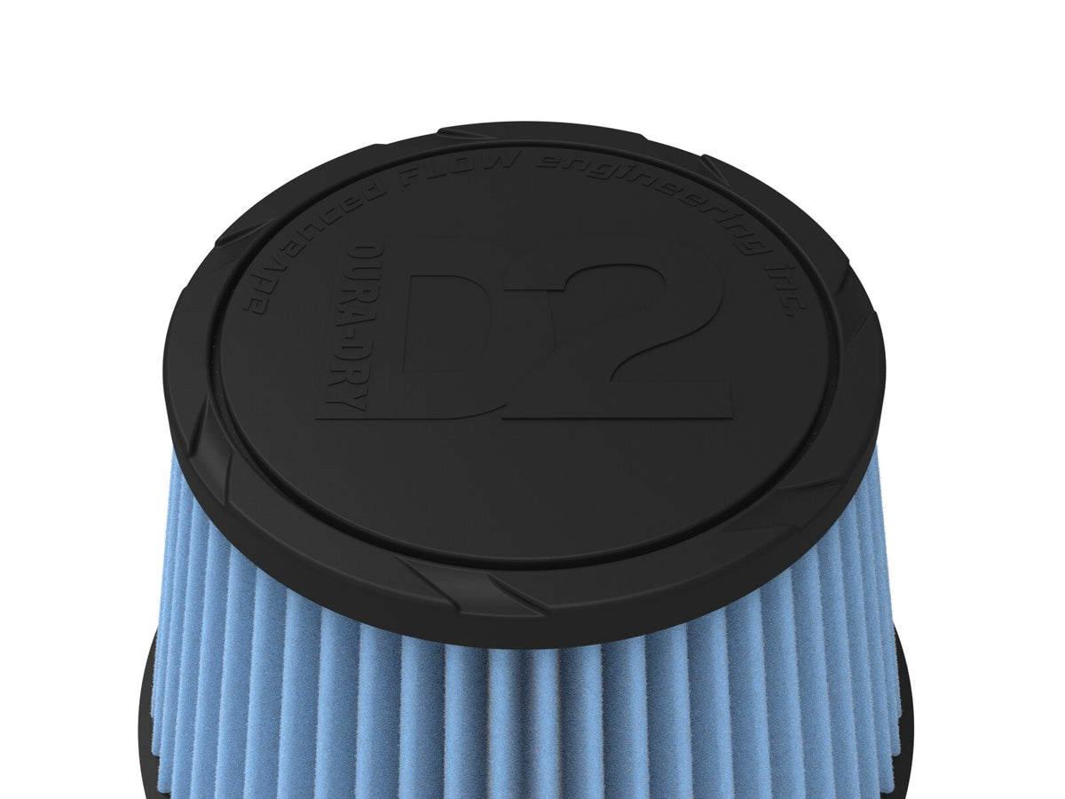 Universal Clamp-On Air Filter w/ D2 Dura-Dry Media 6 Inch F x 7-1/2 Inch B x 5-1/2 Inch T aFe Power-13
