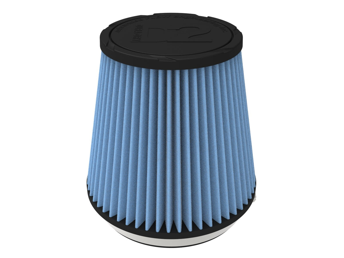 Universal Clamp-On Air Filter w/ D2 Dura-Dry Media 6 Inch F x 7-1/2 Inch B x 5-1/2 Inch T aFe Power-5