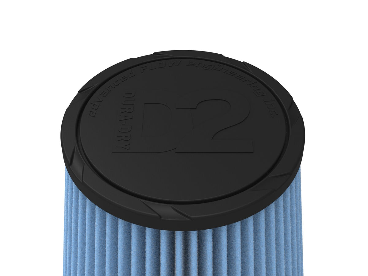 Universal Clamp-On Air Filter w/ D2 Dura-Dry Media 6 Inch F x 7-1/2 Inch B x 5-1/2 Inch T aFe Power-8