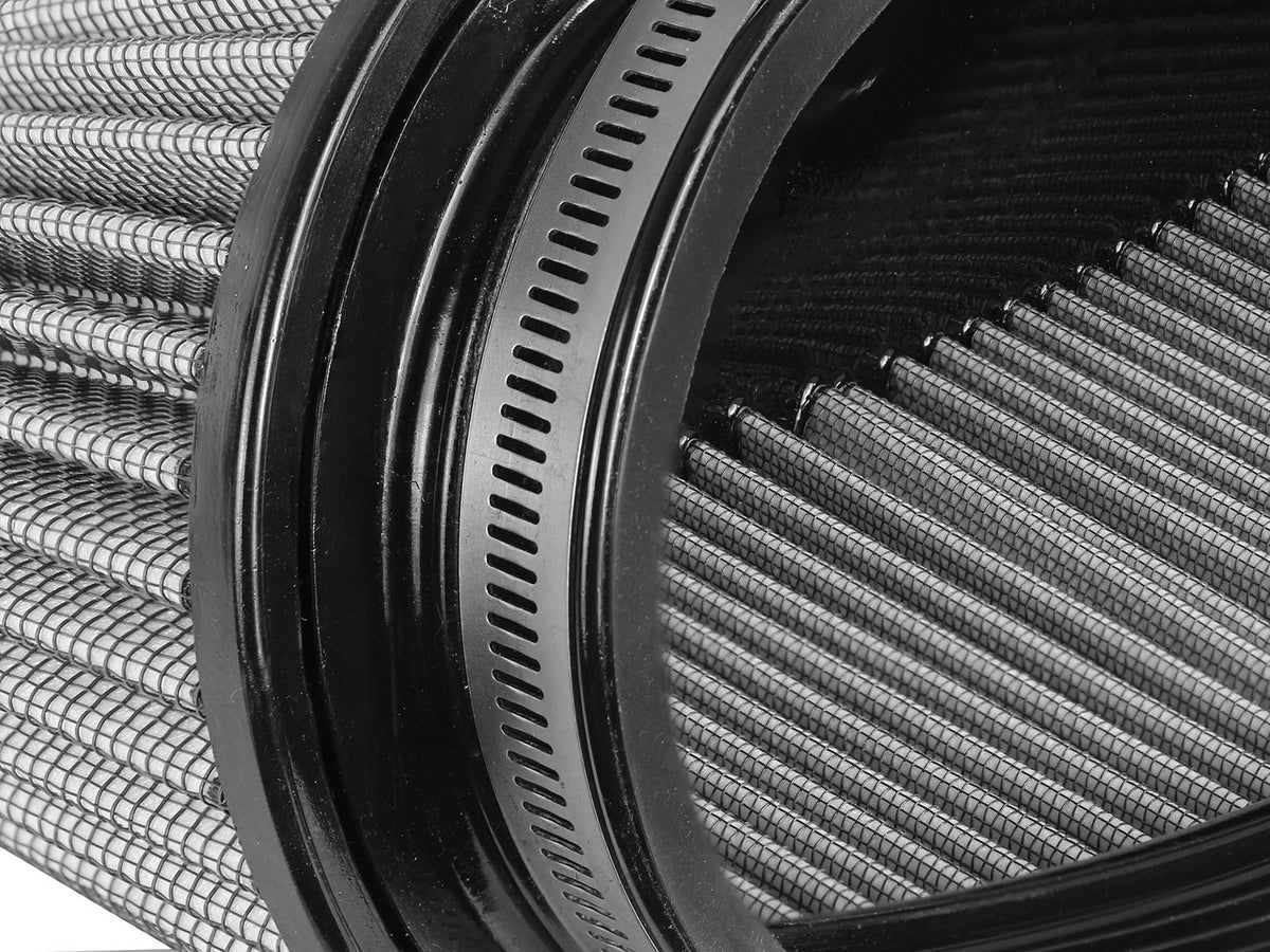 Magnum Force Intake Replacement Air Filter w/ Pro Dry S Media (11-3/8x4) Inch F x (14x5-1/2) Inch B x (12x3-1/2) Inch T x 5 Inch H aFe Power-2