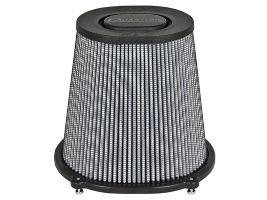 Quantum Intake Replacement Air Filter w/ Pro Dry S Media 5 Inch F x (10x8-3/4) Inch B x (6-3/4x5-1/2) Inch T x 9 Inch H aFe Power