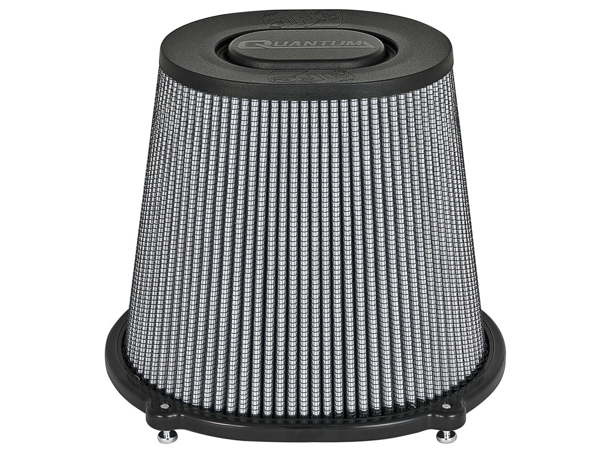 Quantum Intake Replacement Air Filter w/ Pro Dry S Media 5 Inch F x (10x8-3/4) Inch B x (6-3/4x5-1/2) Inch T x 8 Inch H aFe Power