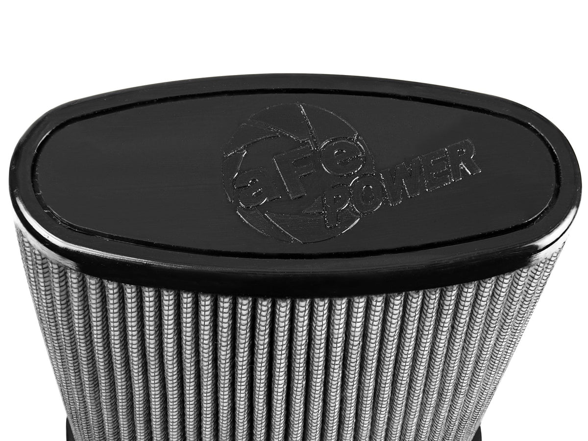 Momentum Intake Replacement Air Filter w/ Pro Dry S Media (Pair) (5x2-1/4) Inch F (6-1/4x3-3/4) Inch B (5-1/4x2-1/4) Inch T x 11 Inch H aFe Power-3