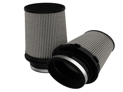 Momentum Intake Replacement Air Filter w/ Pro Dry S Media (Pair) (4-1/2x3) Inch F x (6x5) Inch B x (5x3-3/4) Inch T x 7 Inch H aFe Power