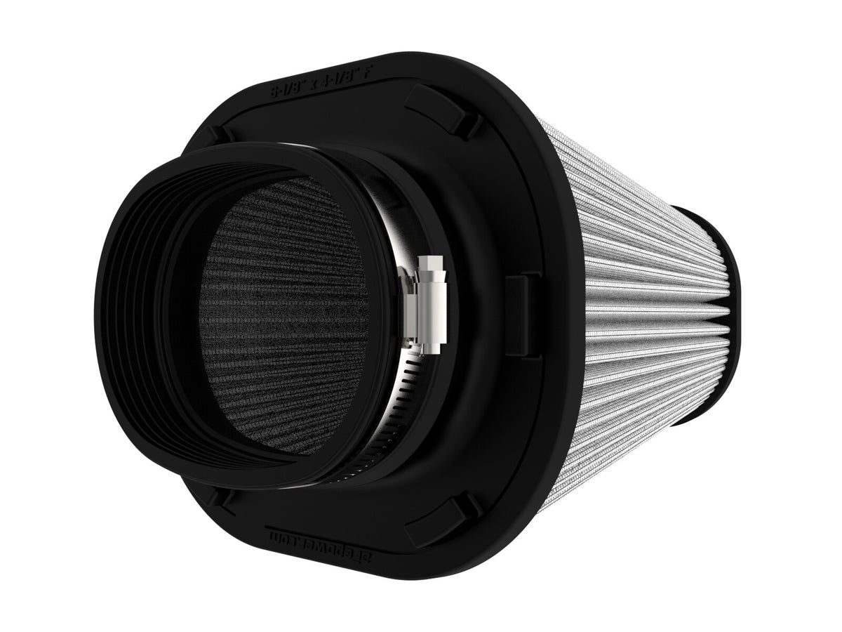 Track Series Intake Replacement Air Filter w/ Pro Dry S Media (6-1/8x4-1/8) Inch F x (9-1/4x7-1/4) Inch B x (6x4) Inch T x 7-1/8 Inch H aFe Power-1