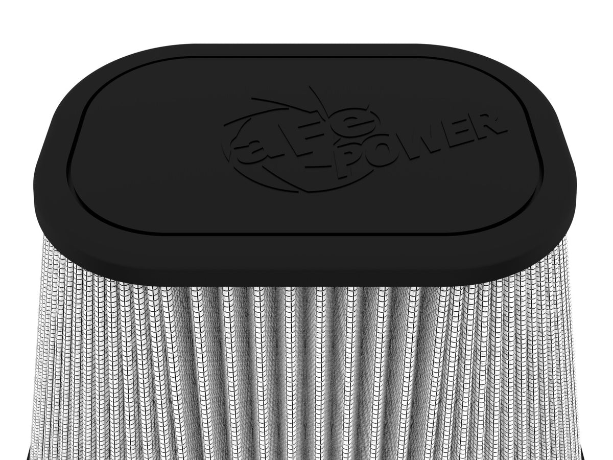 Track Series Intake Replacement Air Filter w/ Pro Dry S Media (6-1/8x4-1/8) Inch F x (9-1/4x7-1/4) Inch B x (6x4) Inch T x 7-1/8 Inch H aFe Power-3