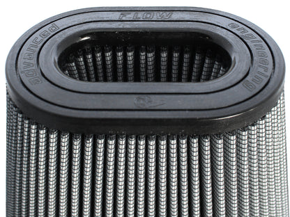 Magnum Force Intake Replacement Air Filter w/ Pro Dry S Media (5-1/4x7) Inch F x (6-3/8x10) Inch B x (4-1/2x6-3/4) Inch T (Inverted) x 8 Inch H aFe Power-4