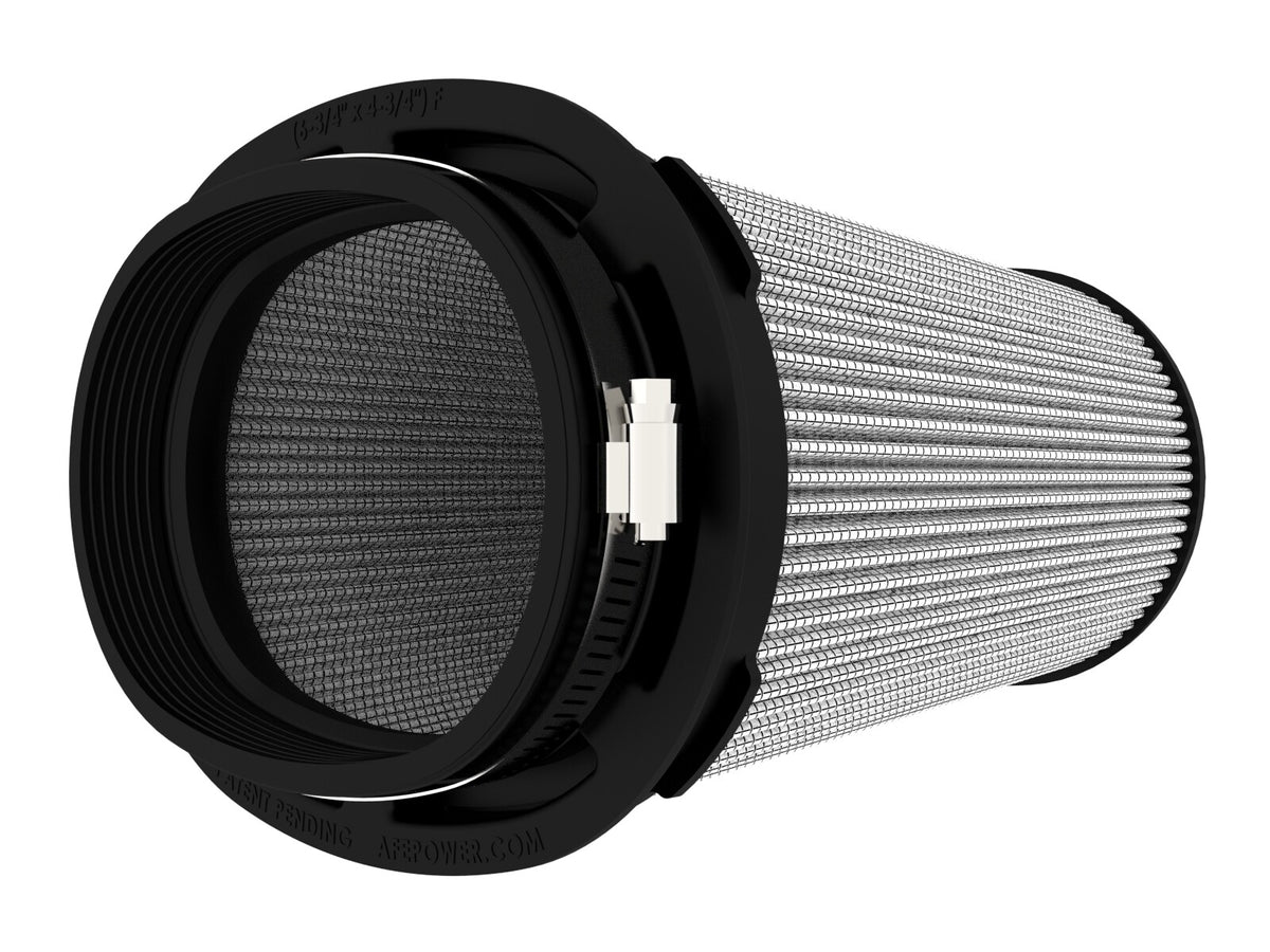 Momentum Intake Replacement Air Filter w/ Pro Dry S Media (6-3/4x4-3/4) Inch F x (8-1/4x6-1/4) Inch B x (7-1/4x5) Inch T (Inverted) x 8-1/2 Inch H aFe Power-1