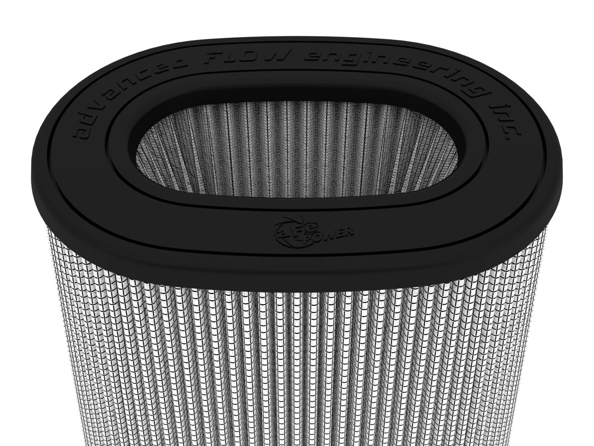 Momentum Intake Replacement Air Filter w/ Pro Dry S Media (6-3/4x4-3/4) Inch F x (8-1/4x6-1/4) Inch B x (7-1/4x5) Inch T (Inverted) x 8-1/2 Inch H aFe Power-3