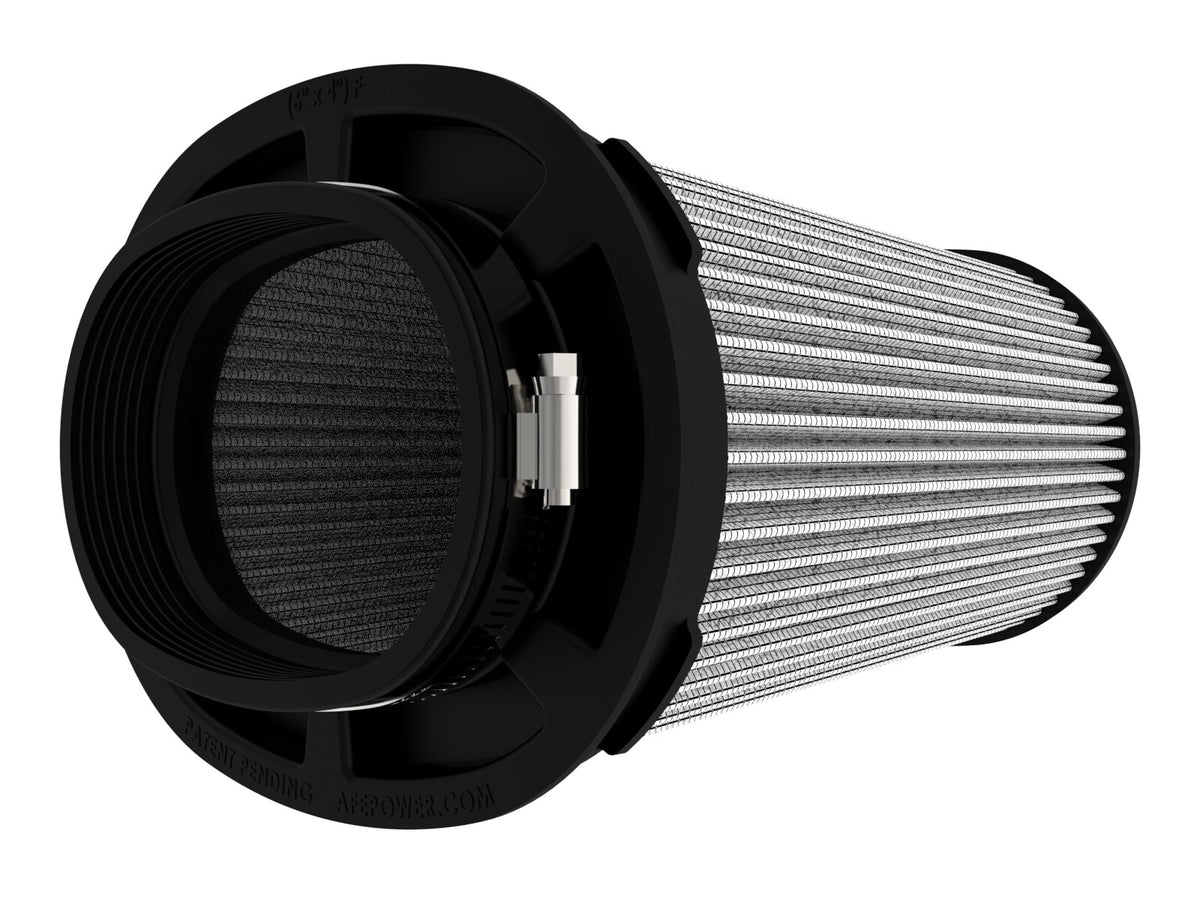 Momentum Intake Replacement Air Filter w/ Pro Dry S Media (6x4) Inch F x (8-1/4x6-1/4) Inch B x (7-1/4x5) Inch T (Inverted) x 9 Inch H aFe Power-1