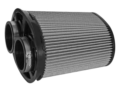 Momentum Intake Replacement Air Filter w/ Pro Dry S Media 3 Inch F (Dual) x (8-1/4 x 6-1/4) Inch B x (7-1/4 x 5) Inch T x 9 Inch H aFe Power-1
