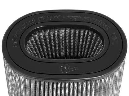 Momentum Intake Replacement Air Filter w/ Pro Dry S Media 3 Inch F (Dual) x (8-1/4 x 6-1/4) Inch B x (7-1/4 x 5) Inch T x 9 Inch H aFe Power-3
