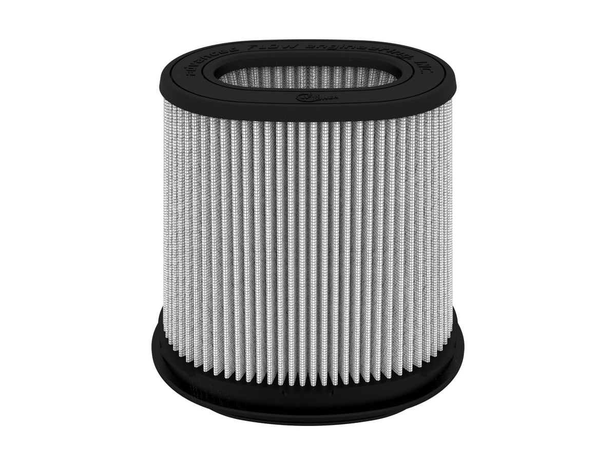 Momentum Intake Replacement Air Filter w/ Pro Dry S Media (6-3/4x4-3/4) Inch F x (8-1/4x6-1/4) x (7-1/4x5) Inch T (Inverted) x 7-3/4 Inch H aFe Power
