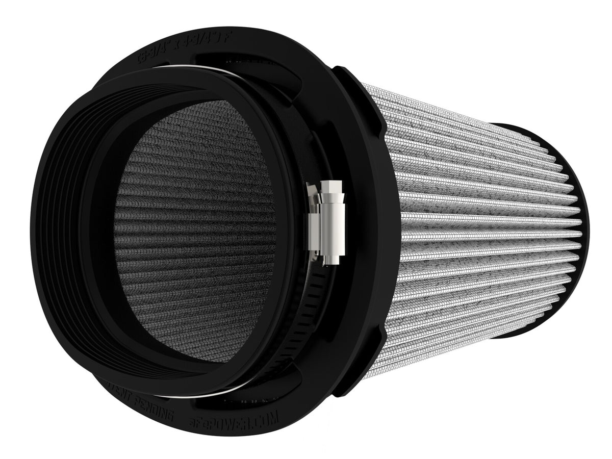 Momentum Intake Replacement Air Filter w/ Pro Dry S Media (6-3/4x4-3/4) Inch F x (8-1/4x6-1/4) x (7-1/4x5) Inch T (Inverted) x 7-3/4 Inch H aFe Power-1