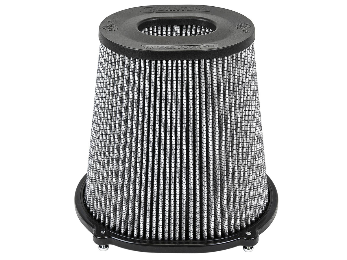 Quantum Intake Replacement Air Filter w/ Pro Dry S Media 5 Inch F x (10x8-3/4) Inch B x (6-3/4x5-1/2) T (Inverted) x 9 Inch H aFe Power