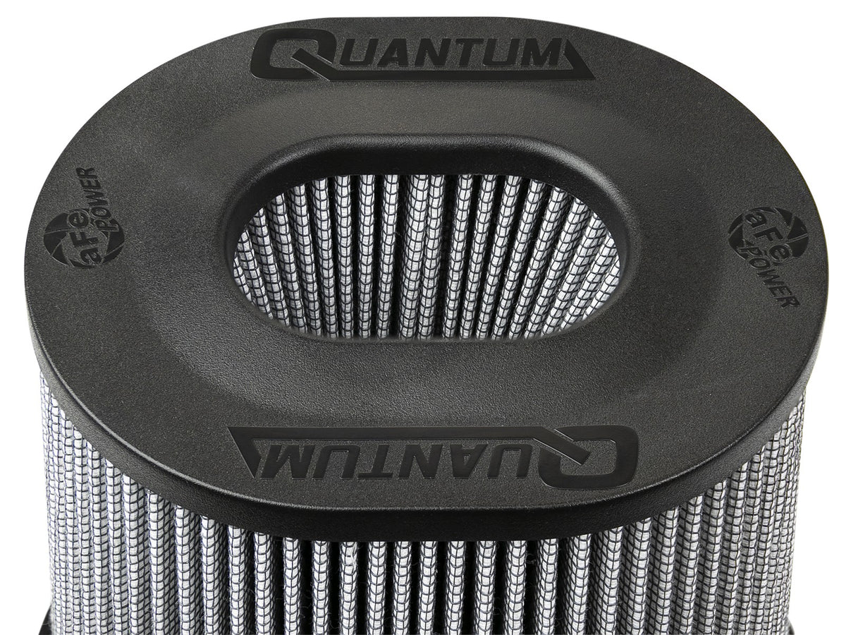 Quantum Intake Replacement Air Filter w/ Pro Dry S Media 5 Inch F x (10x8-3/4) Inch B x (6-3/4x5-1/2) T (Inverted) x 9 Inch H aFe Power-3