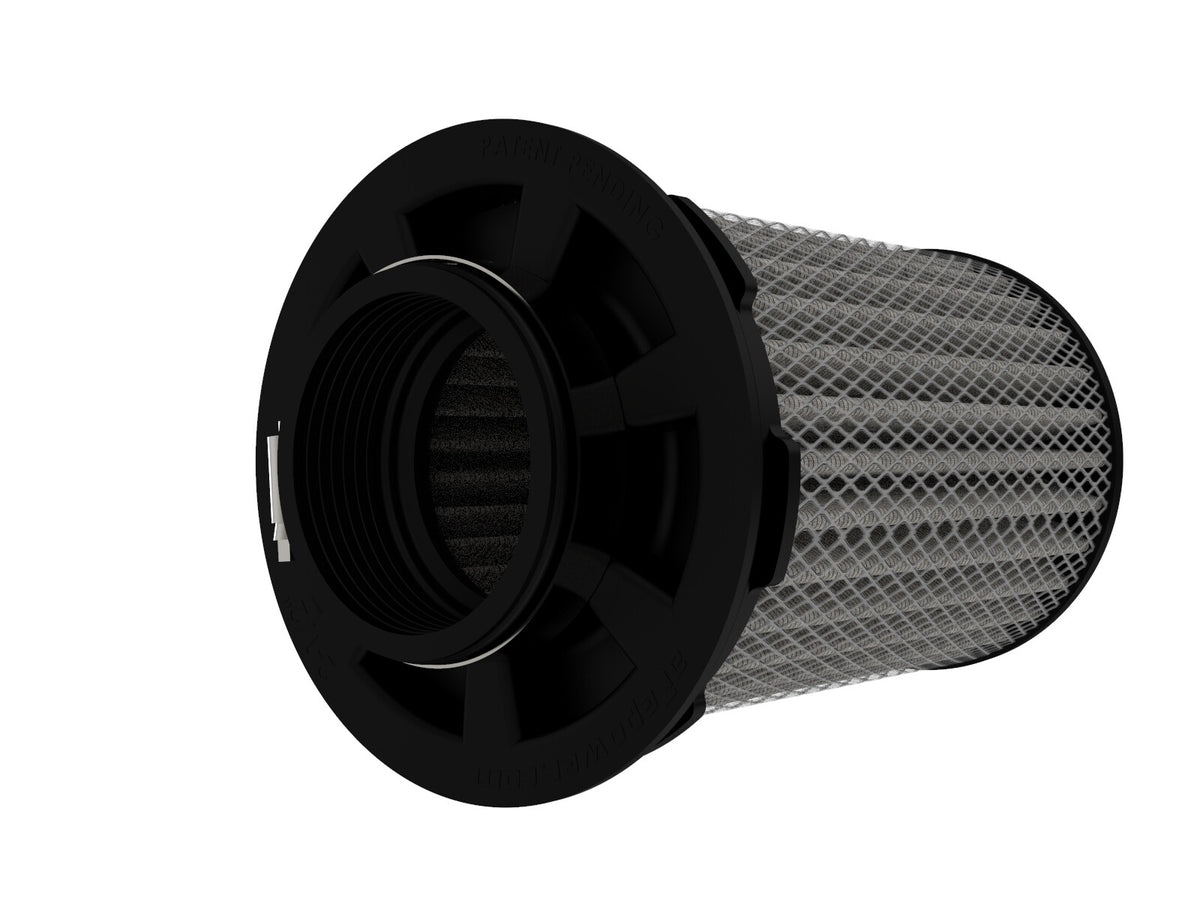 Momentum Intake Replacement Air Filter w/ Pro Dry S Media 2-1/2 Inch F x 4-1/2 Inch B x 4-1/2 Inch T (Inverted) x 7 Inch H aFe Power-1