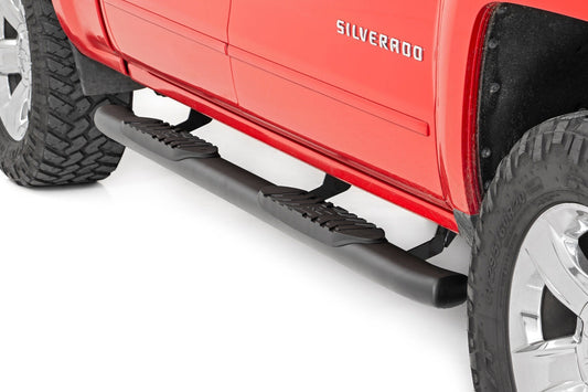 Rough Country GM Oval Nerf Step Bars (07-18 GM 1500, 07-19 2500HD/3500 HD, 19 Classic Crew Cab) Rough Country
