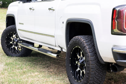 Oval Nerf Steps Stainless Crew Cab DEF Tank Silverado/Sierra 1500/2500HD/3500HD (07-19 & Classic) Rough Country-4
