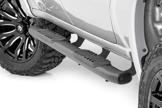 Rough Country GM Oval Nerf Step Bars (19-20 GM 1500, 2020 2500HD/3500 HD Crew Cab) Rough Country