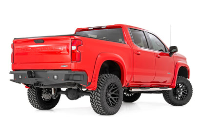 Oval Nerf Steps Stainless Crew Cab Silverado/Sierra 1500/2500HD/3500HD (19-26) Rough Country-1