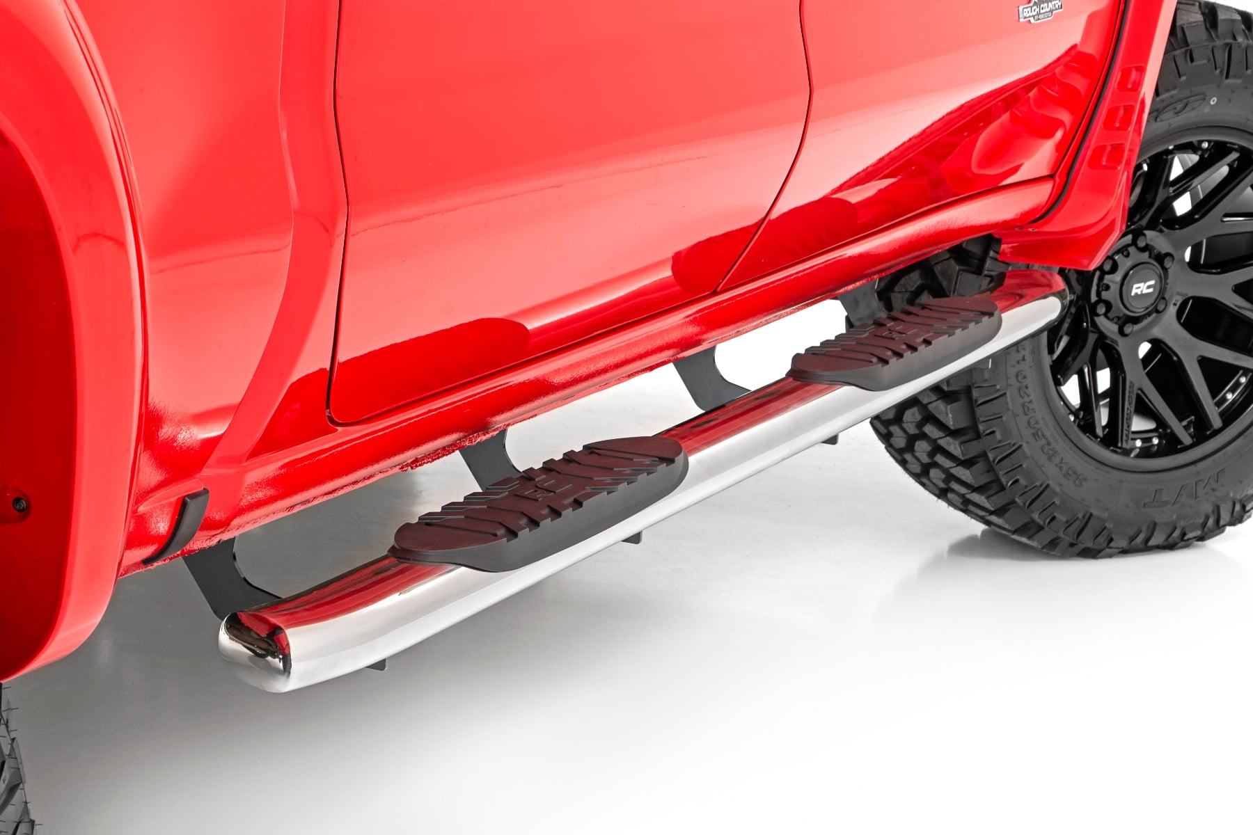 Oval Nerf Steps Stainless Crew Cab Silverado/Sierra 1500/2500HD/3500HD (19-26) Rough Country-2