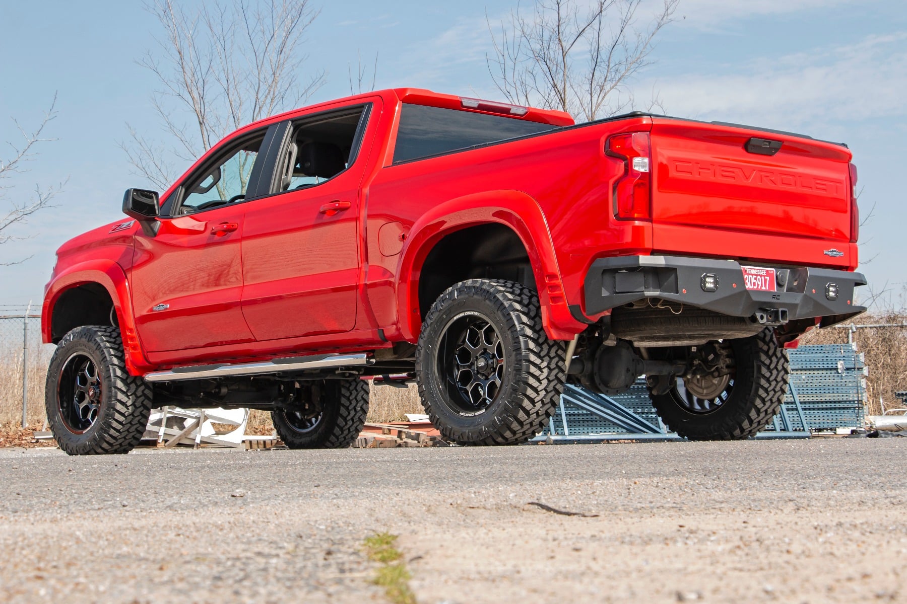 Oval Nerf Steps Stainless Crew Cab Silverado/Sierra 1500/2500HD/3500HD (19-26) Rough Country-4